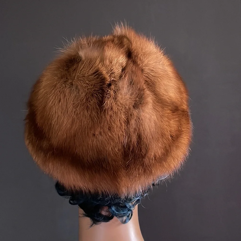 Vintage Mink Fur Tam Hat - Picture 3 of 14